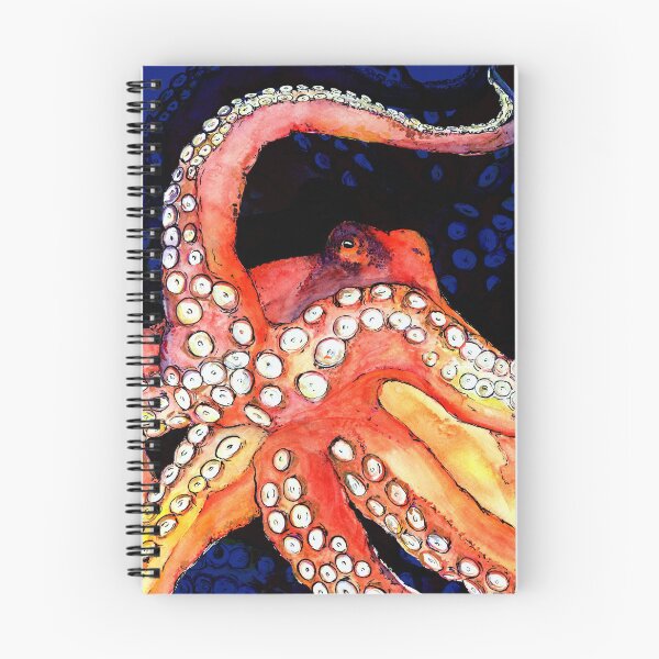 Item preview, Expressive Octopus with Ocean background designed and sold by ShaunaMcc.