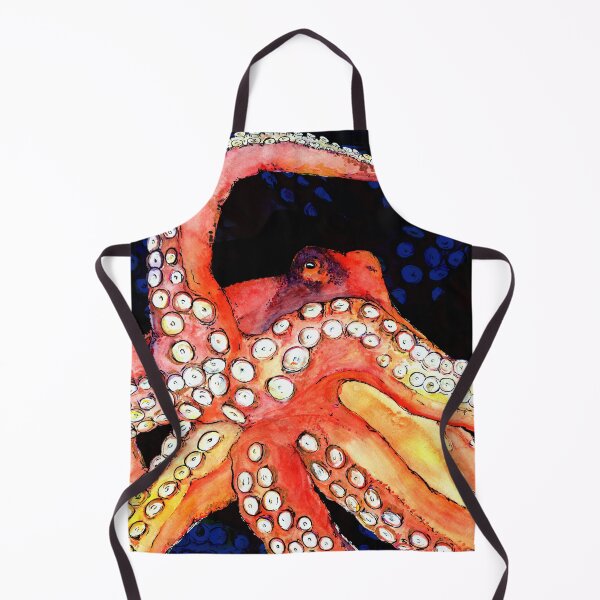Item preview, Expressive Octopus with Ocean background designed and sold by ShaunaMcc.