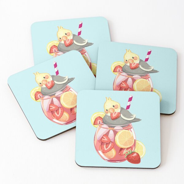 Item preview, Strawberry Lemonade Cockatiel Bird designed and sold by Pameloo.
