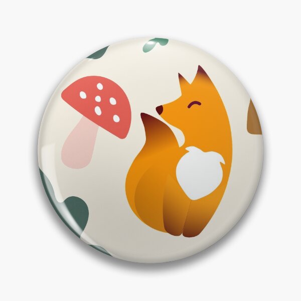 Item preview, Fox and Toadstool Autumn Forest Scene designed and sold by dotico.