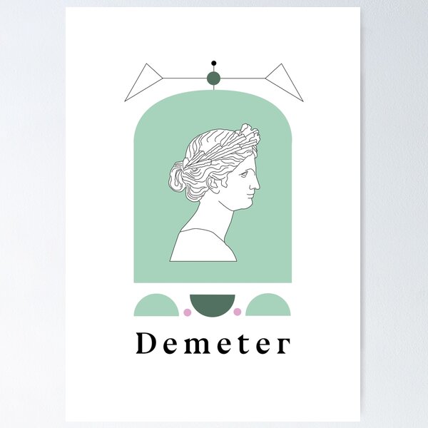 Item preview, Demeter Greek Goddess Sculpture Art Print designed and sold by IrisNook.