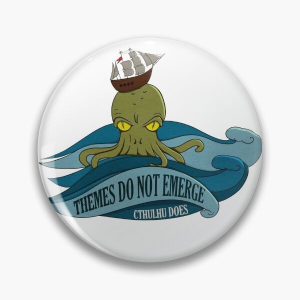 Item preview, Themes do not emerge - Cthulhu does designed and sold by BookshireCat.