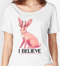 Ich glaube - Jackalope Loose Fit T-Shirt