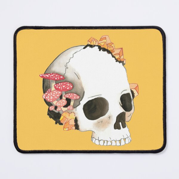 Item preview, Citrine & Mushrom Skull designed and sold by Fave101.