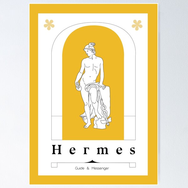 Item preview, Hermes Greek God Sculpture Art Print designed and sold by IrisNook.