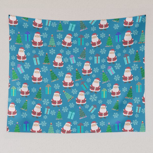 Item preview, Santa Claus Christmas Tree and Presents Merry Christmas kids christmas t-shirts christmas cards designed and sold by Orchyd.