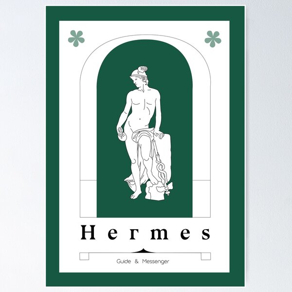 Item preview, Hermes Greek God Sculpture Art Print designed and sold by IrisNook.