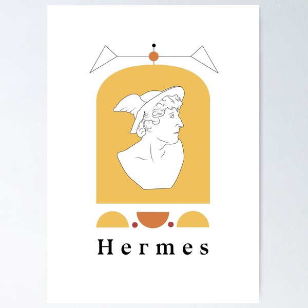 Item preview, Hermes Greek God Sculpture Art Print designed and sold by IrisNook.
