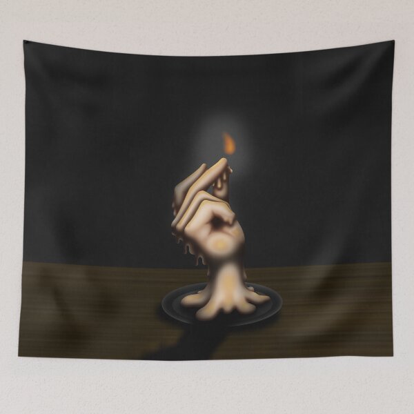 Item preview, Melting Hand Candle Halloween Spooky Design designed and sold by LadyRazzMaTaz.