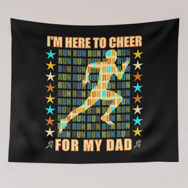 Item preview, I Am Here To Cheer For My Dad - Runner Support designed and sold by artfulnotebook.