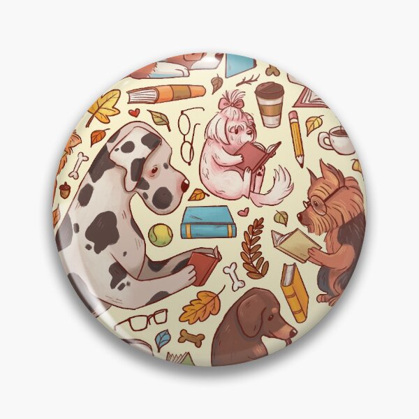 Item preview, Puppy Dogs Reading Books designed and sold by Pameloo.