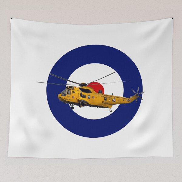 Item preview, Sea King Search and rescue helicopter in RAF roundel designed and sold by ajtechdesigns.