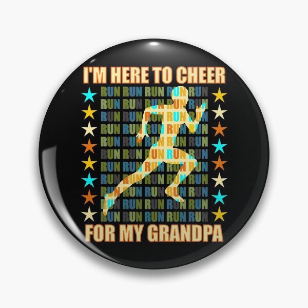 Item preview, I Am Here To Cheer For My Grandpa - Runner Support designed and sold by artfulnotebook.