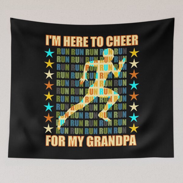 Item preview, I Am Here To Cheer For My Grandpa - Runner Support designed and sold by artfulnotebook.