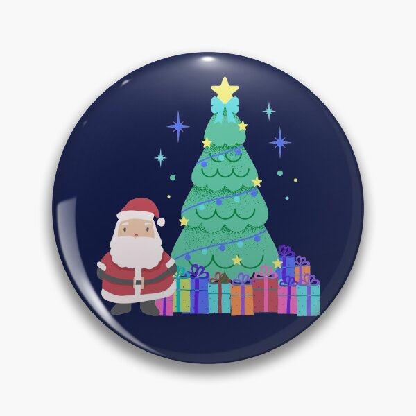 Item preview, Santa Claus Christmas Tree and Presents Merry Christmas kids christmas t-shirts christmas cards designed and sold by Orchyd.