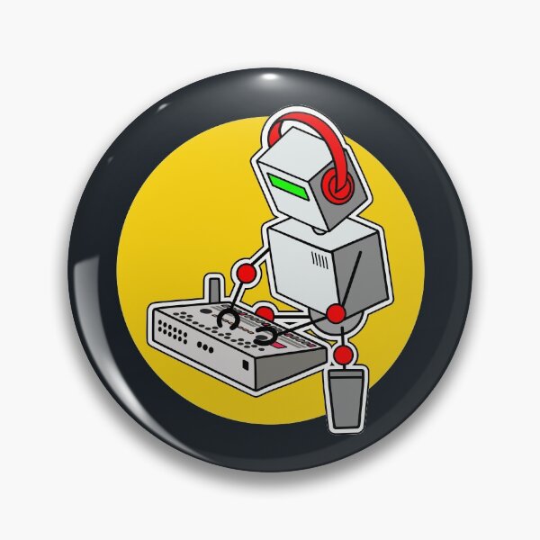 Item preview, Robot Musician Playing 909 Drum Machine designed and sold by AtomicMalibu.