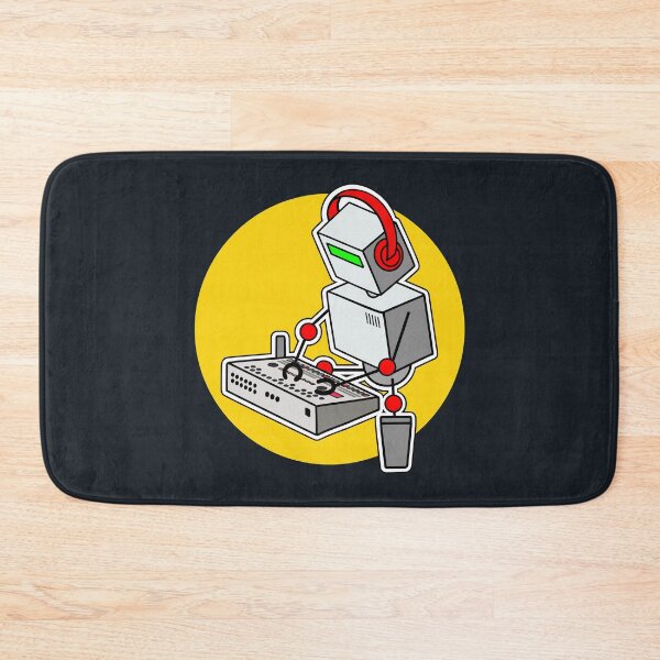 Item preview, Robot Musician Playing 909 Drum Machine designed and sold by AtomicMalibu.