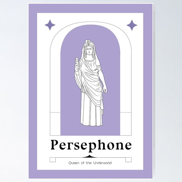 Item preview, Persephone Greek Goddess Sculpture Art Print designed and sold by IrisNook.