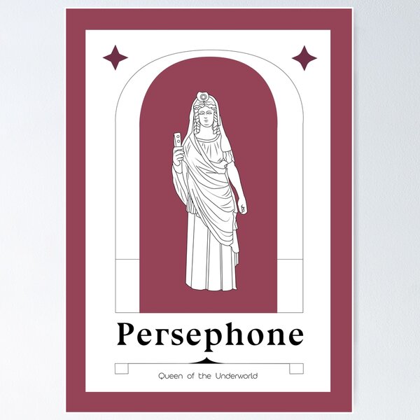 Item preview, Persephone Greek Goddess Sculpture Art Print designed and sold by IrisNook.