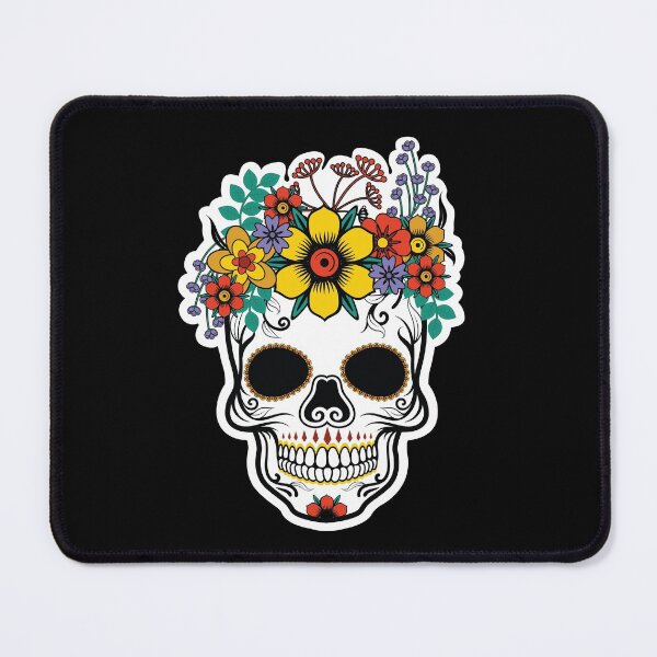 Item preview, Cool Skull With Flowers Crown | Halloween Roses Skull designed and sold by NawalMagdy.