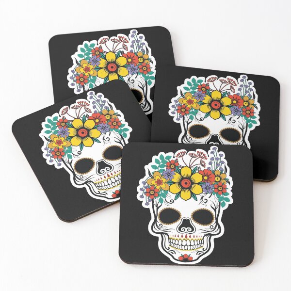 Item preview, Cool Skull With Flowers Crown | Halloween Roses Skull  designed and sold by NawalMagdy.