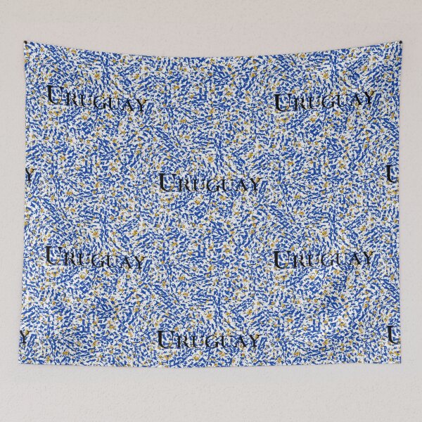 Item preview, Uruguay Abstract Flag with Text  designed and sold by SilverFantasy.