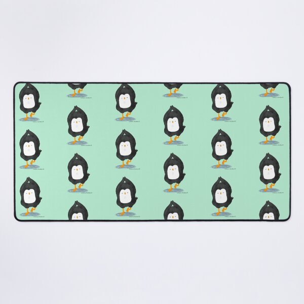 Yoga Penguin Desk Mat