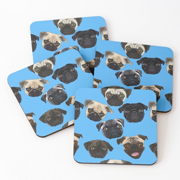 Item preview, Puggies! Repeating Pattern / Print designed and sold by FivePugs.