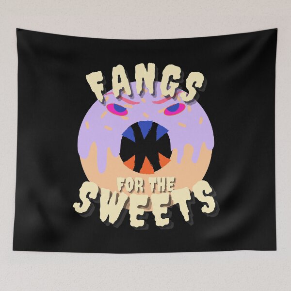 Item preview, Halloween donut teeth - Fangs for the sweets Funny Halloween design designed and sold by Vibing-Right.