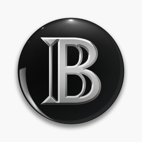 Item preview, Chrome Metallic Letter B designed and sold by PrettyPage.