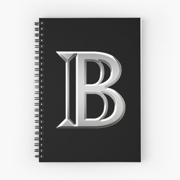 Item preview, Chrome Metallic Letter B designed and sold by PrettyPage.