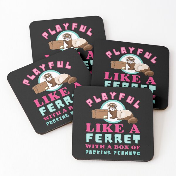 Item preview, Cute Playful Like a Ferret - Funny Weird Mustela Putorius Furo designed and sold by sableandshadow.