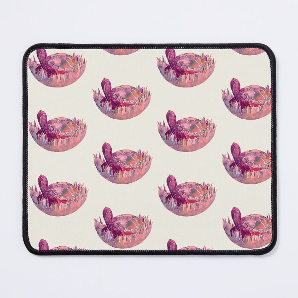 Item preview, Happy pink turtle pattern designed and sold by Yayilustra.