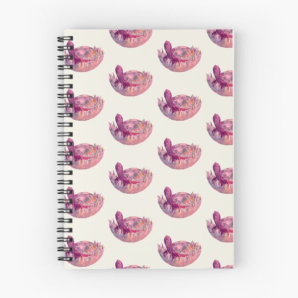 Item preview, Happy pink turtle pattern designed and sold by Yayilustra.