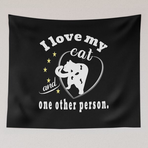 Item preview, I love my partner and cat designed and sold by Bodino.