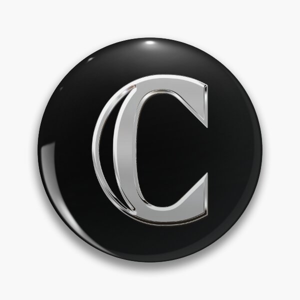 Item preview, Chrome Metallic Letter C designed and sold by PrettyPage.