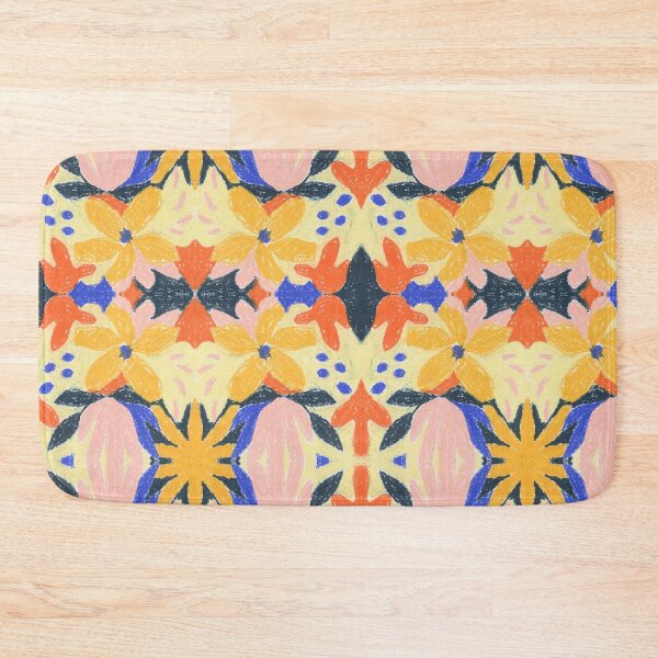 Item preview, Bright handcrafted floral pattern designed and sold by RoyalPeople.