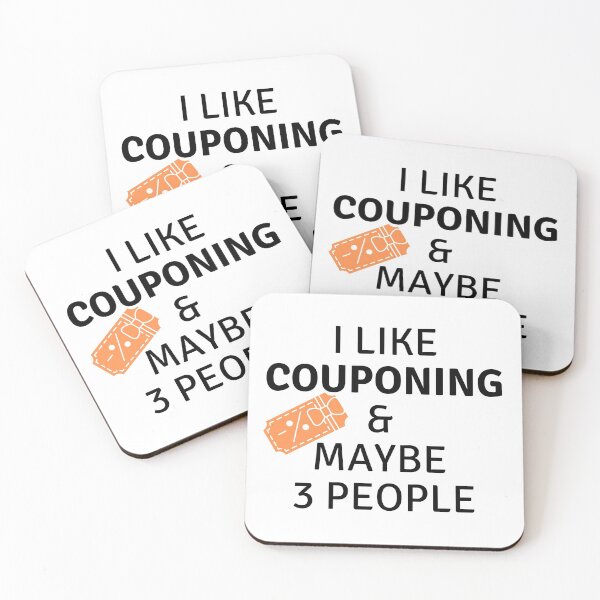 Item preview, I Like Couponing & Maybe 3 People Funny T-shirt men gift women gift designed and sold by InnovantDesigns.