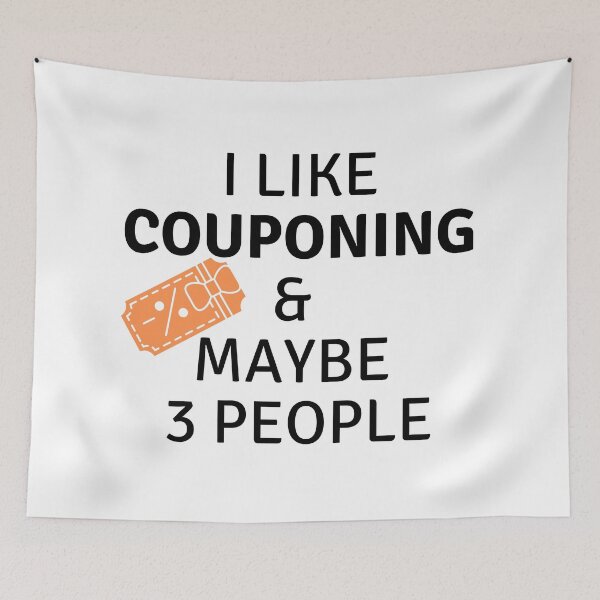 Item preview, I Like Couponing & Maybe 3 People Funny T-shirt men gift women gift designed and sold by InnovantDesigns.