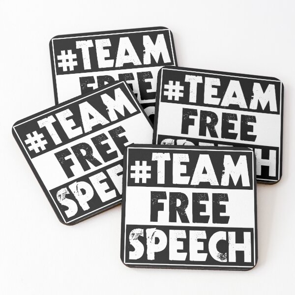 Item preview, # Team Free Speech designed and sold by Happy Puppy Print On Demand.