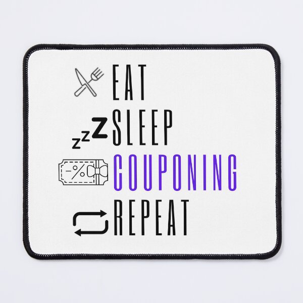 Item preview, Eat Sleep Couponing Repeat Funny T-shirt men gift women gift designed and sold by InnovantDesigns.