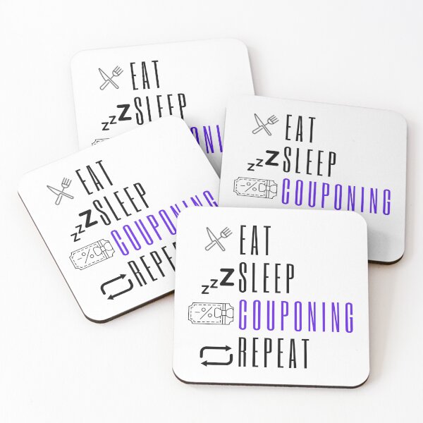 Item preview, Eat Sleep Couponing Repeat Funny T-shirt men gift women gift designed and sold by InnovantDesigns.