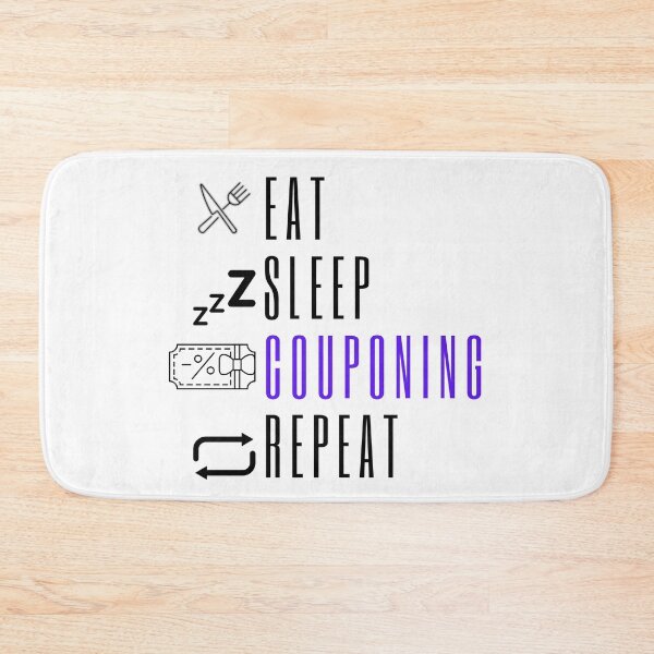 Item preview, Eat Sleep Couponing Repeat Funny T-shirt men gift women gift designed and sold by InnovantDesigns.
