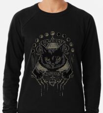 Schwarze Katze Kult Leichtes Sweatshirt