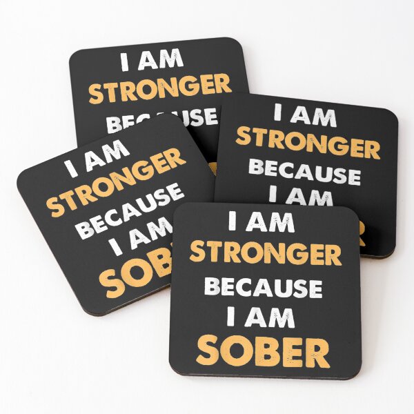 Item preview,  Im Stronger Because Am Sober Sobriety Addiction Recovery designed and sold by angelata.