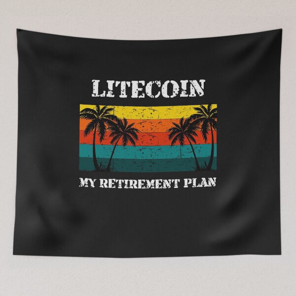 Item preview, Litecoin - My Retirement Plan Crypto Design designed and sold by Funny-Tees4U.