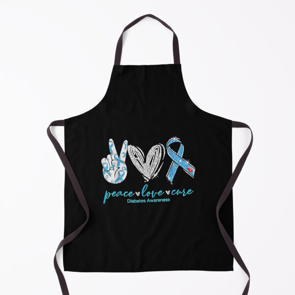 Item preview, Peace Love Cure Diabetes Awareness designed and sold by maudean.