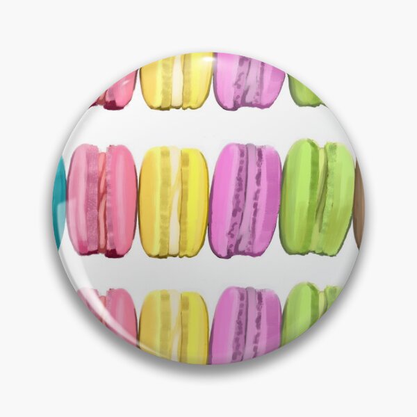 Item preview, Macaron Pattern - Delicious Cute Colorful Cookies designed and sold by BunnyBizarre.