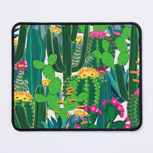 Item preview, cactus trendy fluorescent colors pattern designed and sold by cutecrazytshirt.