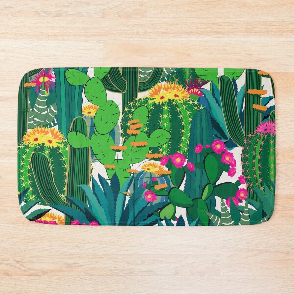Item preview, cactus trendy fluorescent colors pattern designed and sold by cutecrazytshirt.